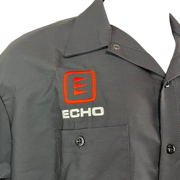 Red Kap Shirt Men’s 3XL ECHO Outdoor Power Equipment Grey work shirt (308) - Picture 2 of 8